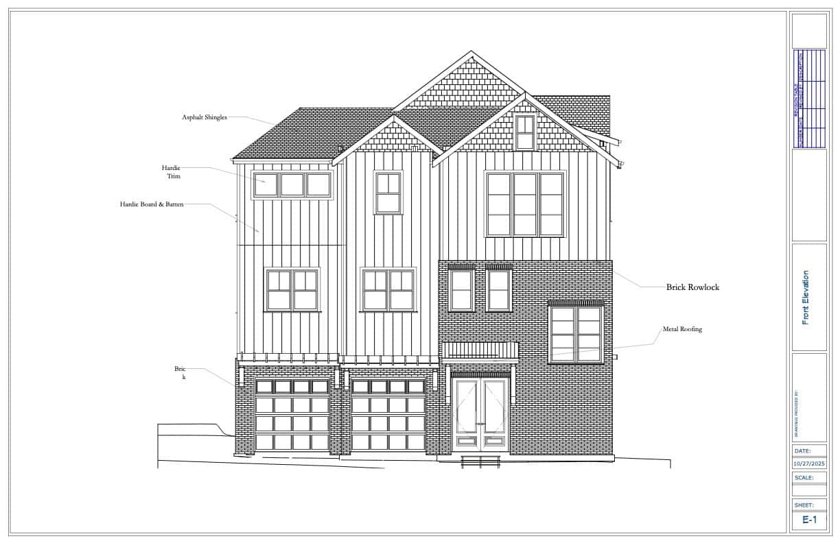 Pendergrast Farm Lot 13 Plan 11-8-25 Lot 13 elevation